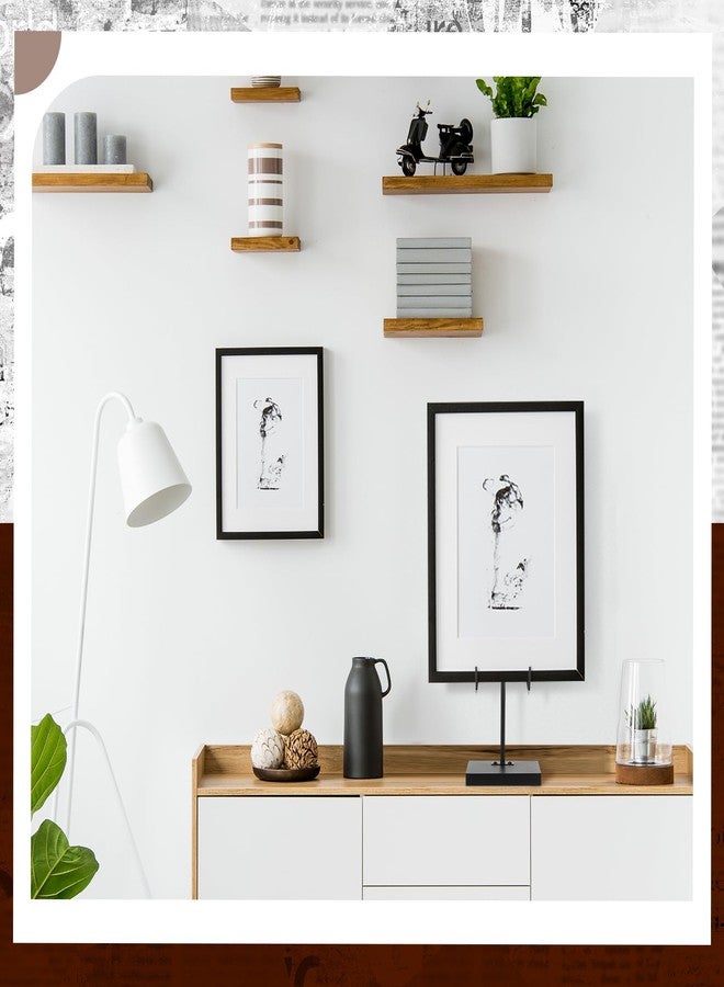 RattanView Tabletop Metal Frame Holder Heavy Duty Sign Holder Elevated Picture Art Painting Display Stand Vertical Plaque Poster Easel for Home Restaurant Table Exhibition Black(10 x 5 x 4 Inches) - Image 4